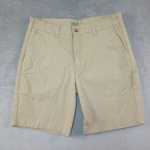 Izod‎ Saltwater Stretch Chino Shorts Beige Khaki Sz 32 x 9 Preppy Casual Golf